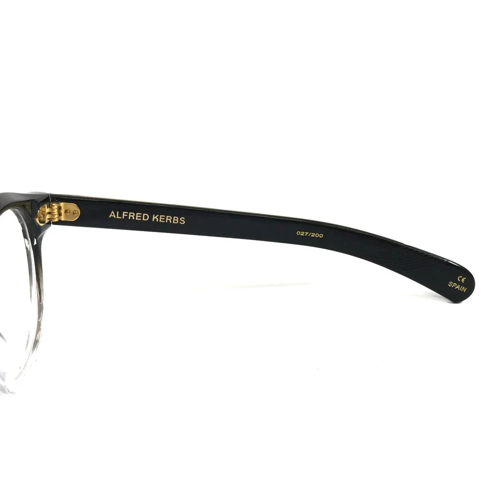 Alfred Kerbs Eyeglasses Frames ALICE BK Black Gradient Round Full Rim 51-23-150
